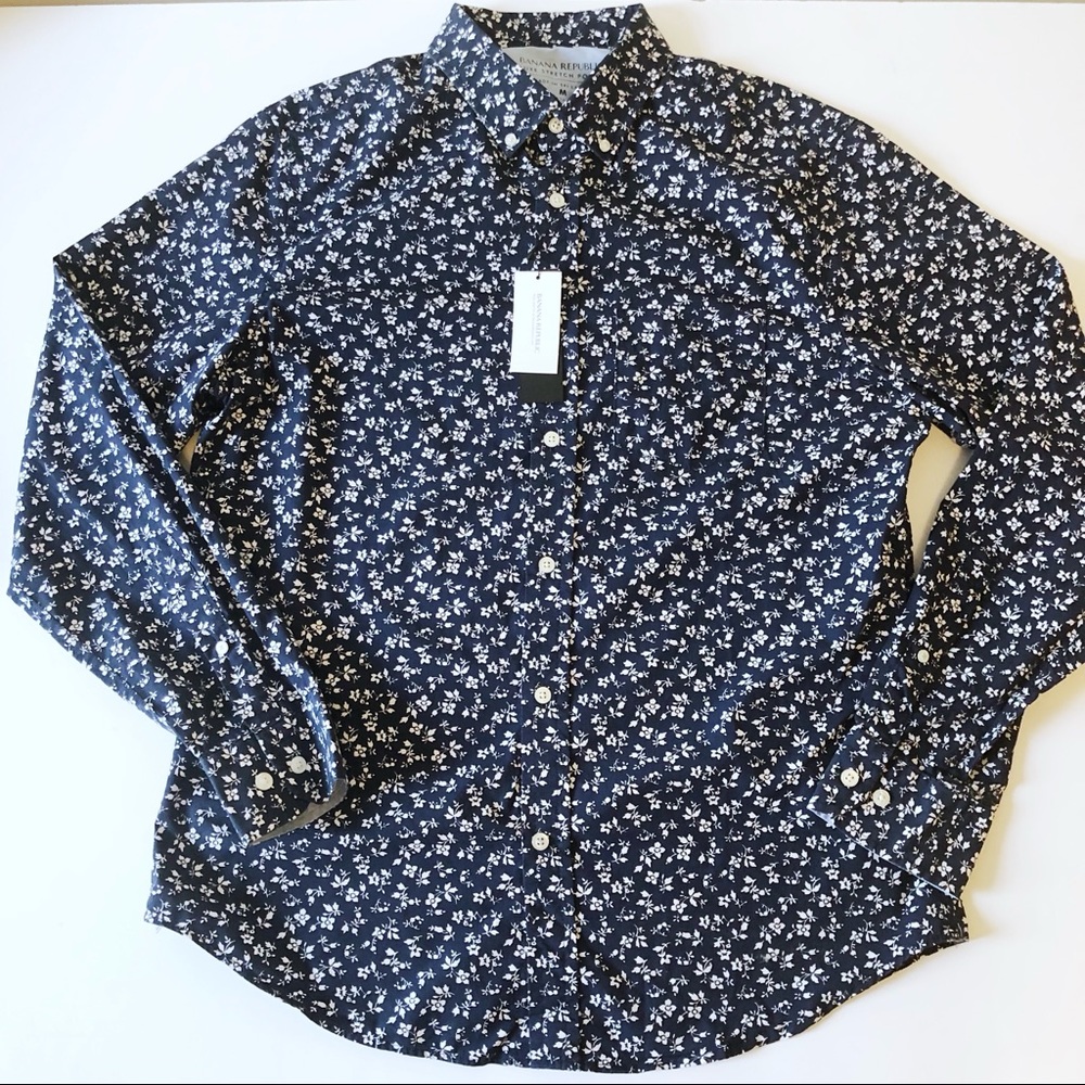 Banana Republic Men’s Luxe Poplin Button Down